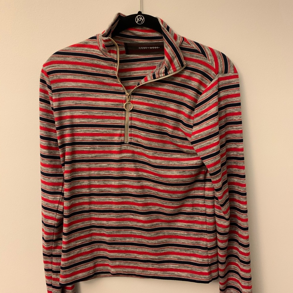 Code x Mode long sleeve quarter zip